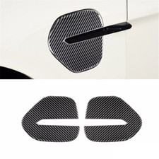 2pcs For Porsche Taycan 2019-2022 Carbon Fiber Charging Port Cover Trim Type B