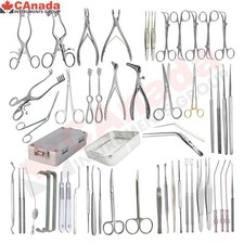 Lot de 54 instruments chirurgicaux ORL oreille mastoidectomie otologie chirurgie voir DS-2543