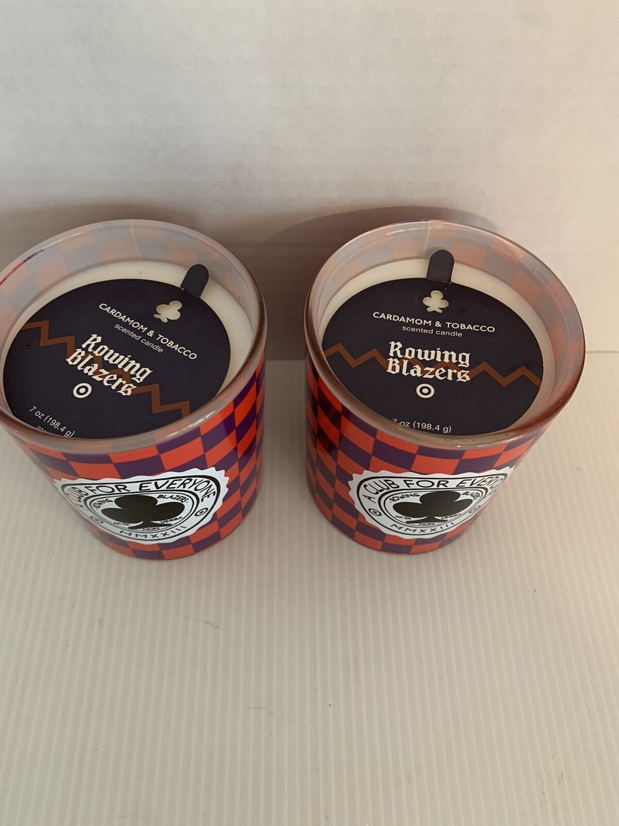tobacco candle target NEW Set of 2 Rowing Blazers x Target glass candles Cardamom & Tobacco 7 oz  each
