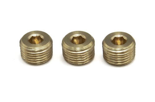 PrecisionGeek - Außengewinde M10 x 1,0 metrisch - Blindstopfen Set 3 Stück