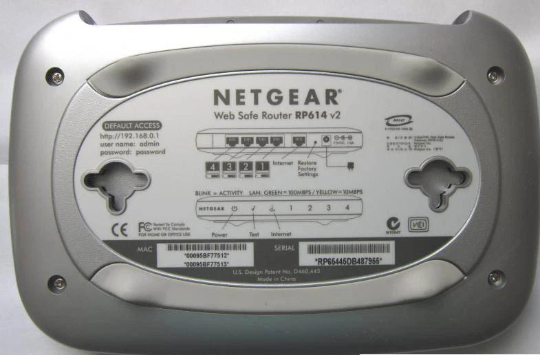 NETGEAR ROUTER RP614 v2 DSL Kabel Web Save Switch 4 Ports SPI & NAT silber OVP - Bild 3 von 4