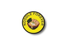 Patch Abzeichen Wappen Bedruckt; Heißklebend Noodle Forever Nudeln