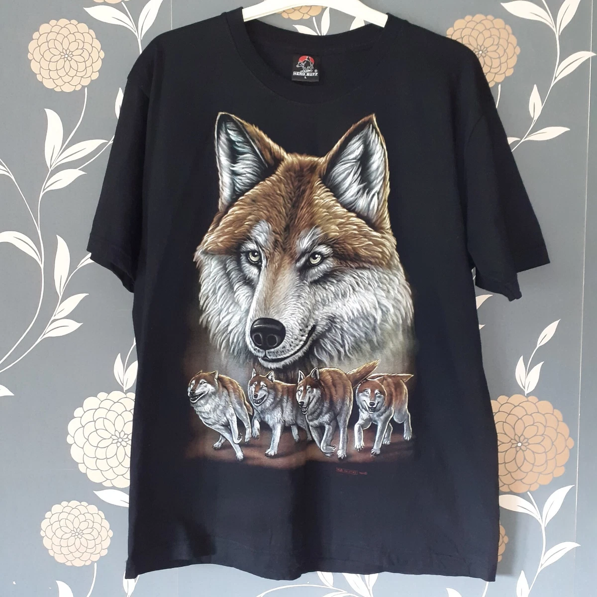 wolf t shirt ebay