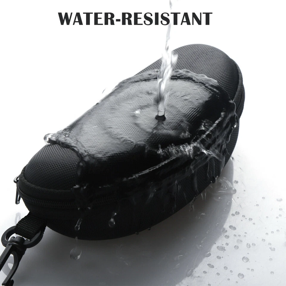 1-5 PIEZAS Estuche para Anteojos Caja Gafas de Sol Protector Cremallera Dura Clip para Cinturón Portátil Foto 3 de 4