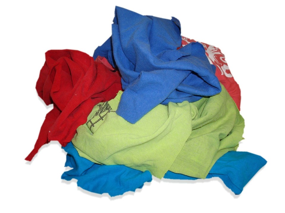 Colored Knit Rags 50 LB Box - T-Shirt Wiping Cleaning Cloths | eBay