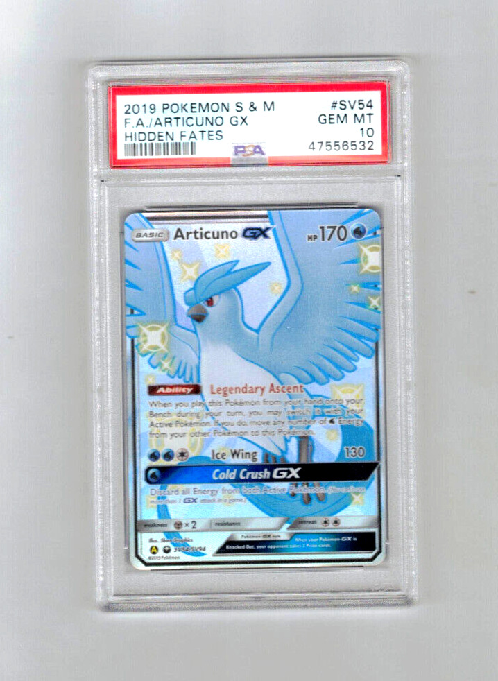 Articuno GX Shiny - Pokemon Hidden Fates, Hobbies & Toys, Toys