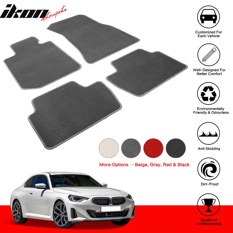 22 23 2 Series 230i M240i Anti Slip Floor Mats Carpet Nylon 4PCS