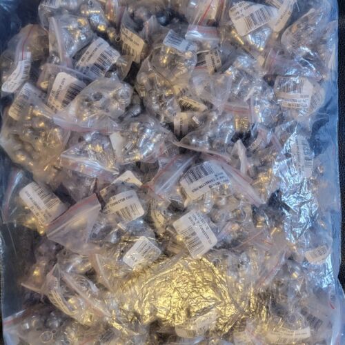 1000 Plus Pack F-Type Connector w/ Crimp Ring RG59U Coaxial Adapter Plugs READ!!