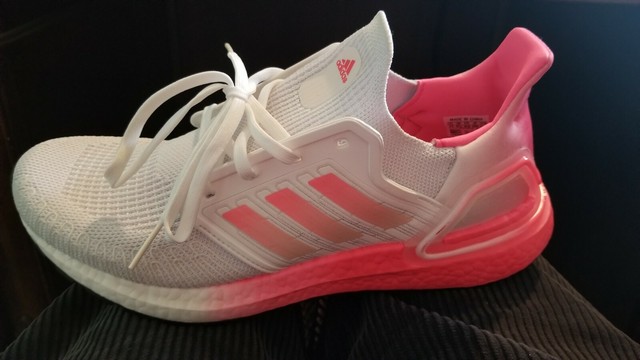 Size 11 Adidas Ultraboost White Signal Pink For Sale Online Ebay