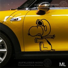 Snoopy Baron Auto Aufkleber 50cm ML o. MR B70 Bus Seiten Heck Hauben Fun Sticker