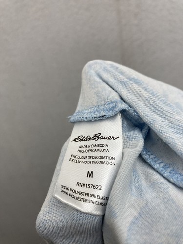 Eddie Bauer Sleepwear Women’s Lounge/Pajama Pants Size Medium Aqua Floral - Picture 10 of 10