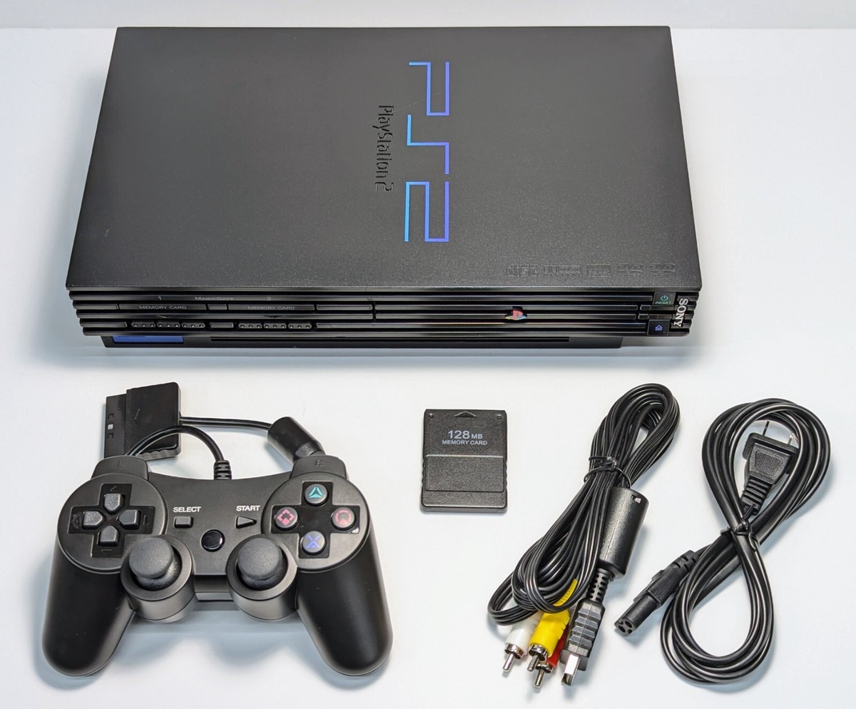 Sony PlayStation 2 PS2 Fat w/ Controller, Memory Card