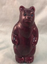 Vintage Made In Hong Kong Celluloid Art Deco Animal Purple Standing Bear