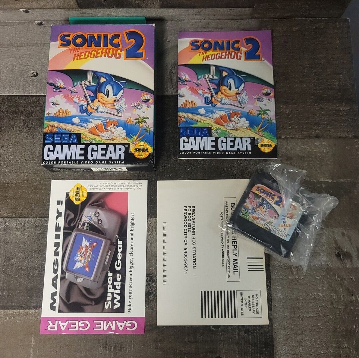 Sonic The Hedgehog Sega Game Gear Complete In Box CIB | Nice Shape!