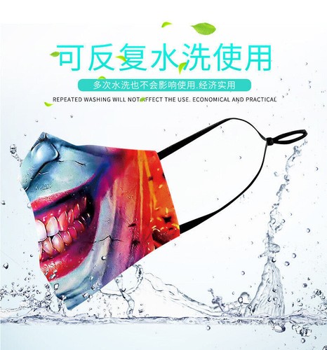 Adult Unisex Adjustable Reusable Joker/Farmer/Watch/Orcish Mouth Masks Facemasks - Picture 10 of 46