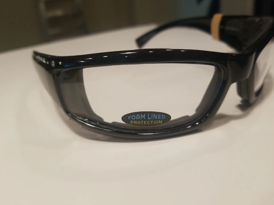 Pugs Motorcycle Sunglass Womans Ripper RP-5 Clear lens w/ Black frame - Image 3 of 4