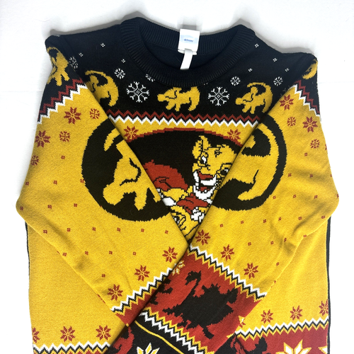 Disney Store Lion King Sweater Holiday Christmas Ugly Sweater Simba & Mufasa XS - Picture 5 of 8