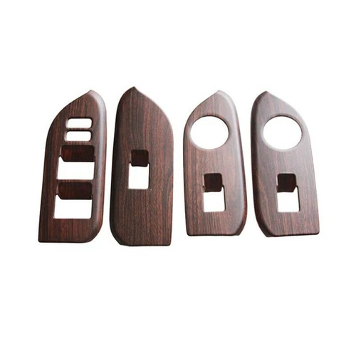 For Toyota Prado Fj150 2010-2021 Wood Grain Door Window Switch Panel Cover Trim - Picture 1 of 3