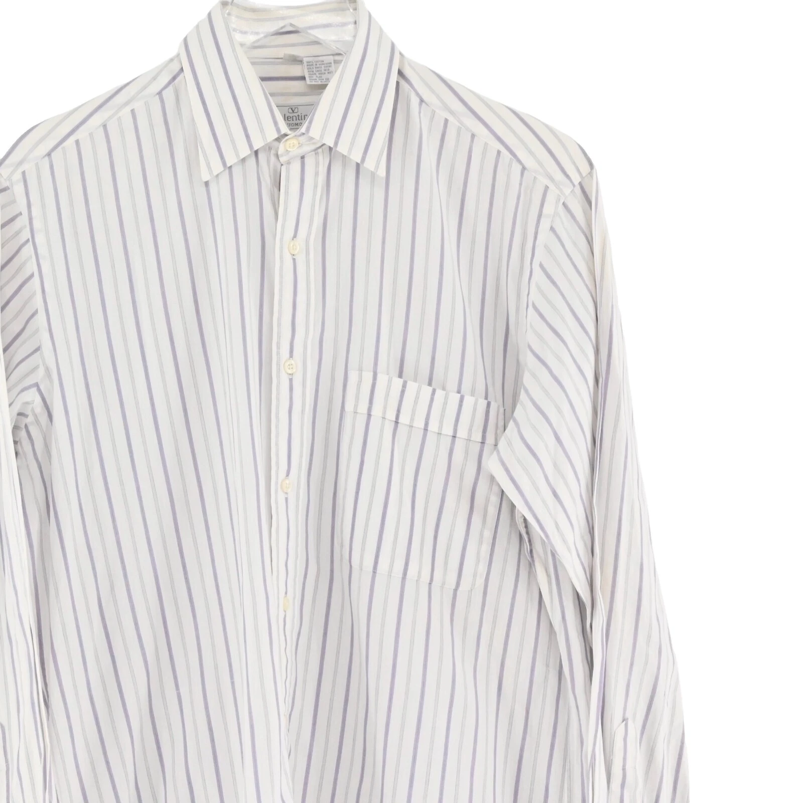 Valentino Rayas 100% Algodón Camisas de vestir para hombres