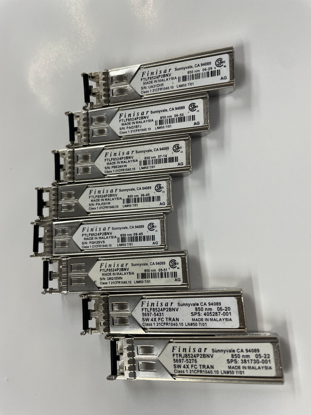 Finisar FTLF8524P2BNV Duplex SFP 4.25Gbps Transceiver Module 4Gb Fibre Channel