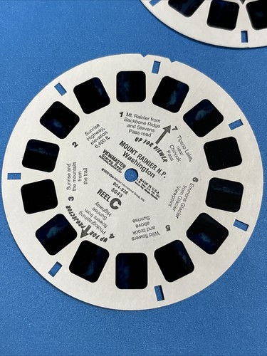 VTG View Master View Stereo Reels 5043 Mount Rainier N.P Washington 3 Piece Set - Picture 4 of 8