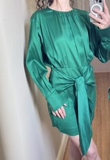 NWT Satin Tie Waist Mini Dress in Size 6