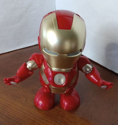 Super Hero Dance Hero Dancing Iron Man With Sound & LED Lights tested working