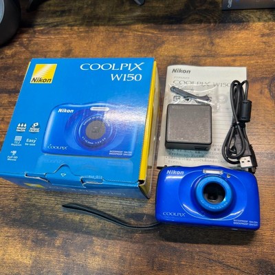 [ Near Mint ] NIKON COOLPIX W150 (Blue) 13.1 MP Waterproof