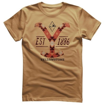 Yellowstone Native Logo Gold Herren T-Shirt YSTN028-OG