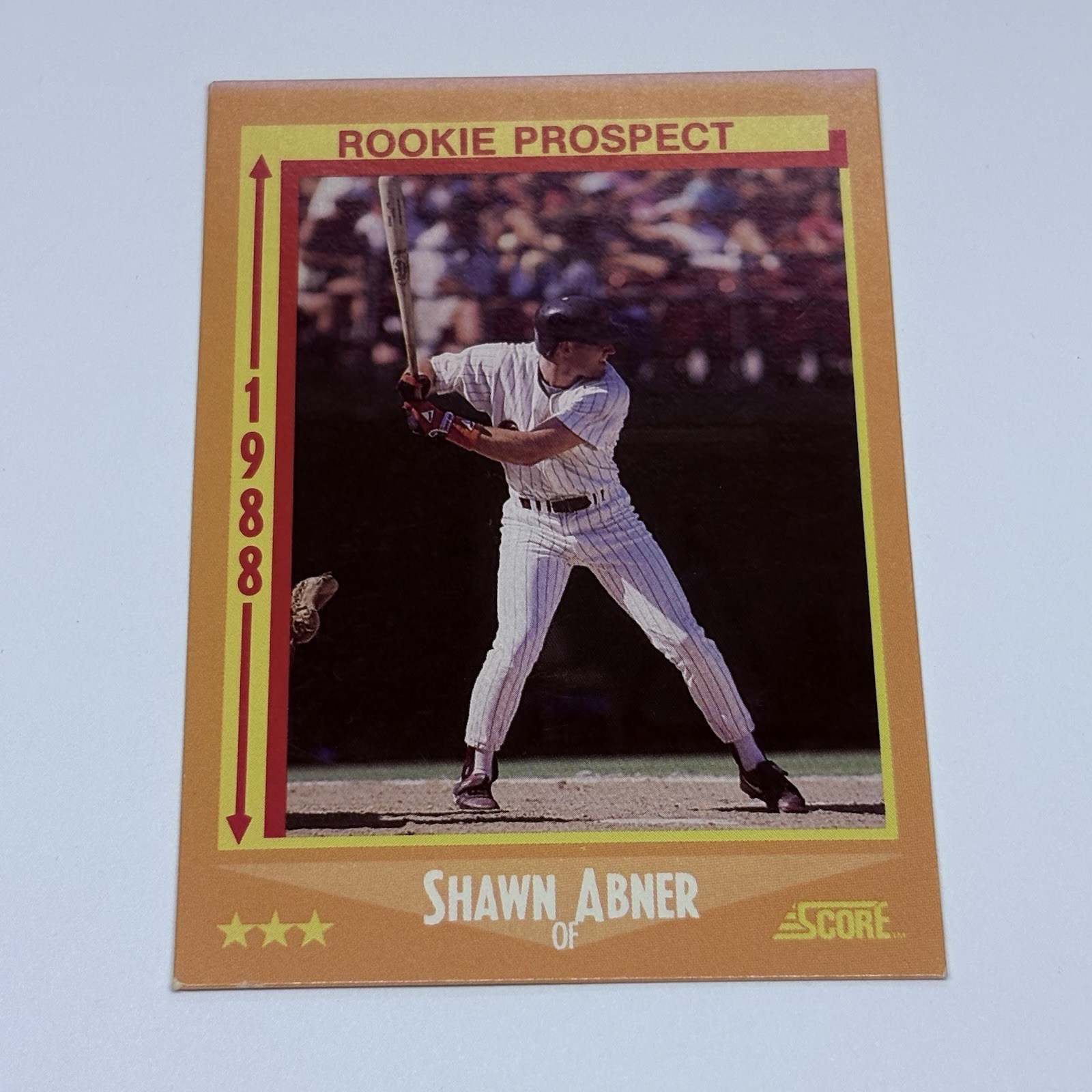 1988 Score #626 Shawn Abner Baseball Trading Card Padres Tc2