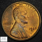 1923 RED-BROWN Lincoln Wheat Copper Cent 1C (MS CH BU RB)