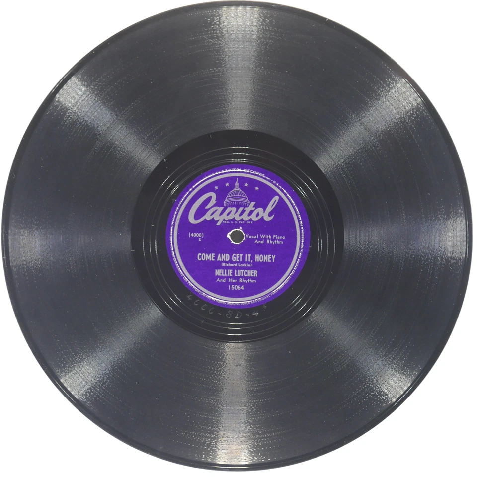 Nellie Lutcher He Sends Me / Come And Get It, Honey CAPITOL 15064 VG+ 78 10 дюймов - Изображение 4 из 4