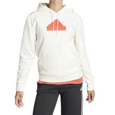 Adidas Felpa da Donna con Cappuccio Future Icons Badge Of Sport Bianca Taglia...