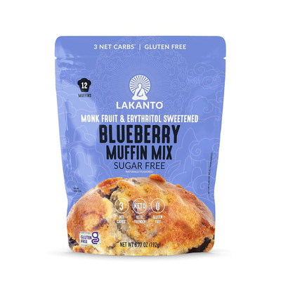 Lakanto Sugar Free Blueberry Muffin Mix - Naturally Flavored, Sweetened with Mon