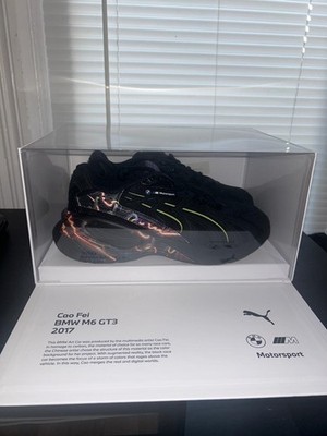 PUMA Bmw M Motorsport Inverse Cao Fei Lace Up Mens Black Sneakers size 9.5