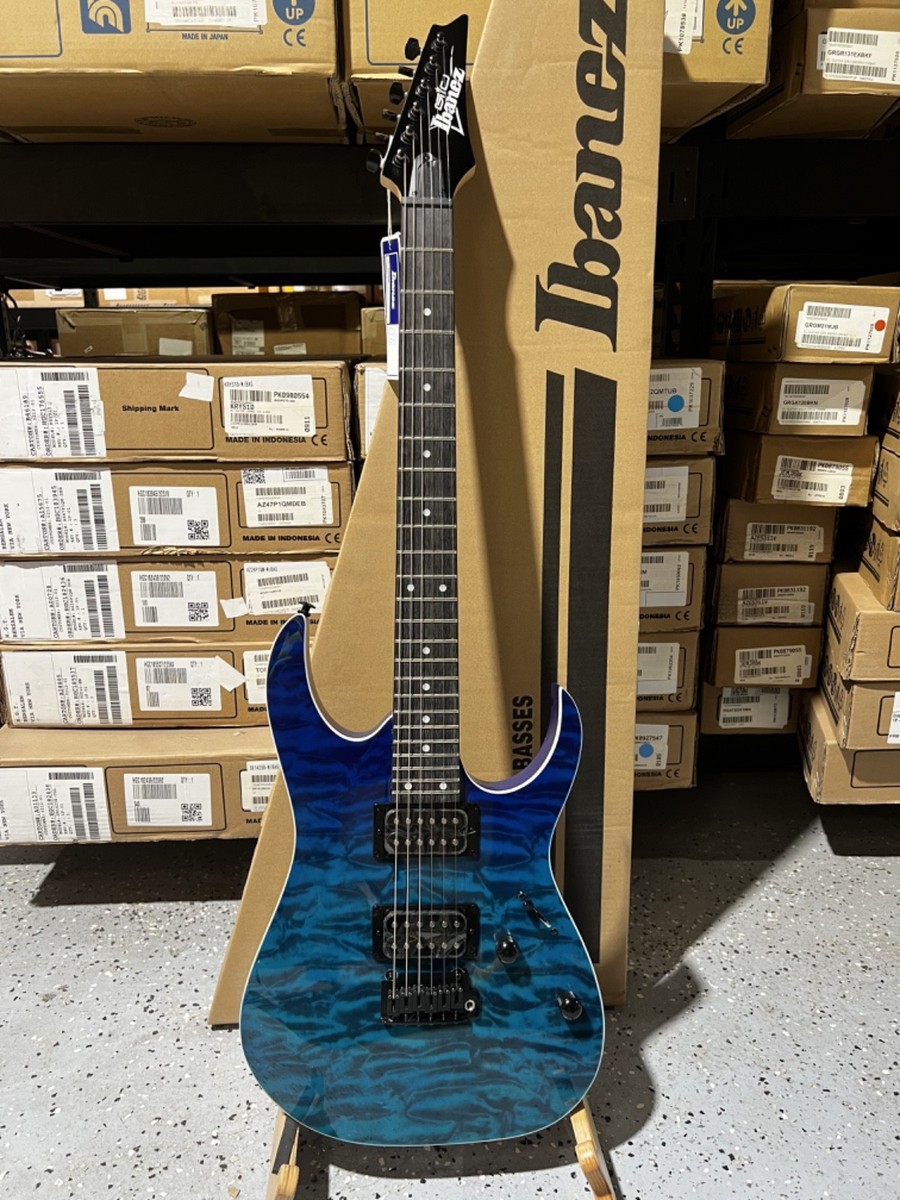 Ibanez GIO GRG120QASP Electric Guitar - Blue Gradiation | eBay