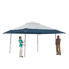 Ozark Trail 14 x 14 Instant Lighted Canopy for Camping - Blue, Gray New