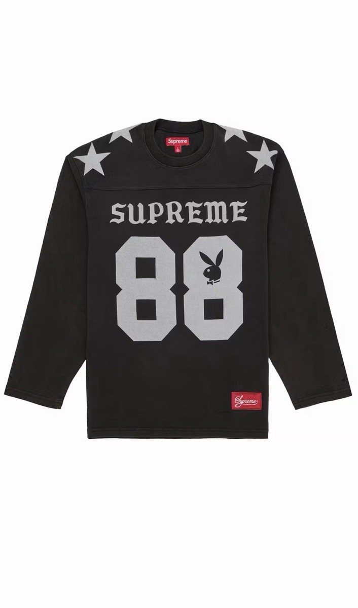 Supreme Playboy L/S Football Top Black XL | eBay