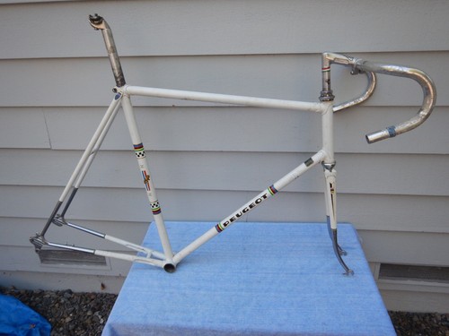 62cm Peugeot PX-10 Vintage Road Bike Frameset w/ Fork Lugged Butted Reyonlds 531