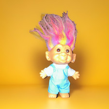 Vintage Bright of America Troll Doll 4 with Jumper Earring