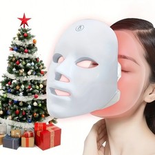 USB Rechargeable 7-color LED face mask facial care tool