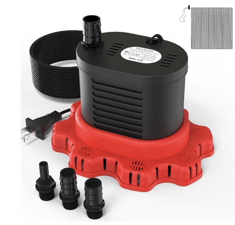 XQ-50B Submersible Utility Pump 850 GPH 75W 25 ft Head Lift 110V