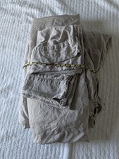 Cariloha Resort Bamboo Sateen King 4-Piece Sheet Set Tan/Khaki Lightly Used