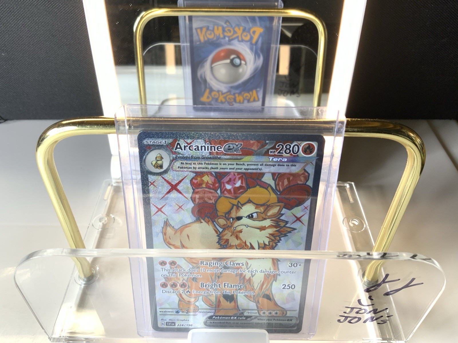 Pokemon TCG Arcanine ex 224/198 SV01: Scarlet & Violet Base Set Holo NM