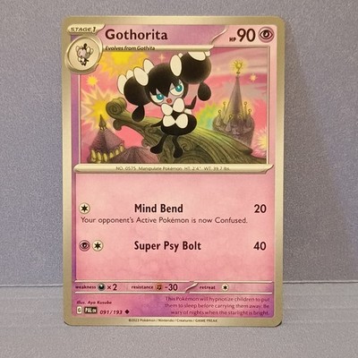 Pokémon Gothorita 091/193 Sv02: Paldea Evolved Stage 1 90 HP Uncommon Regular