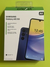 Cricket Wireless Prepaid Samsung Galaxy A15 Blue 64GB 50MP, New Sealed