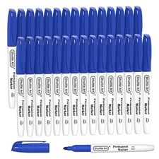 Shuttle Art Permanent Markers, 30 Pack Blue Permanent Marker Set,Fine Point, Wor