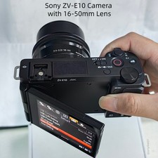 Sony ZV-E10 24.2MP 4K Mirrorless Digital Camera with 16-50mm Lens Kit -95% New