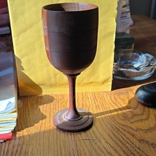 Handcrafted Wooden Goblet Home D cor Accent