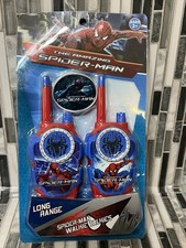 Spiderman Extended Range Walkie Talkies Toy Phones Push to Talk Button,Children